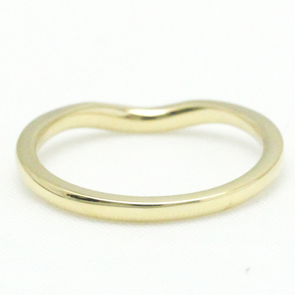 TIFFANY Curved Band Ring Yellow Gold [18K] Fashion No Stone Band Ring Gold - Picture 4 of 9